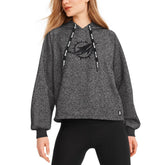 Miami Dolphins DKNY Sport Women's Debbie Dolman Raglan Pullover Hoodie Black - NFL