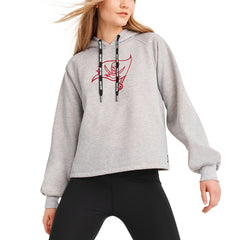 Tampa Bay Buccaneers DKNY Sport Women's Debbie Dolman Raglan Pullover Hoodie Heather Gray - NFL