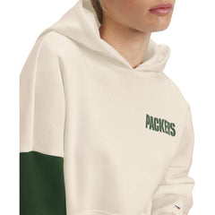 Green Bay Packers Tommy Hilfiger Women's Harriet Pullover Hoodie Cream/Green - NFL