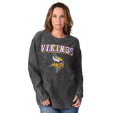 Minnesota Vikings G-III 4Her by Carl Banks Women's Comfy Cord Sweatshirt Gray - NFL