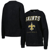 New Orleans Saints G-III 4Her by Carl Banks Women's Comfy Cord Pullover Sweatshirt Black - NFL