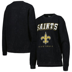 New Orleans Saints G-III 4Her by Carl Banks Women's Comfy Cord Pullover Sweatshirt Black - NFL