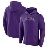 Colorado Rockies Official Wordmark Pullover Hoodie Lifestyle