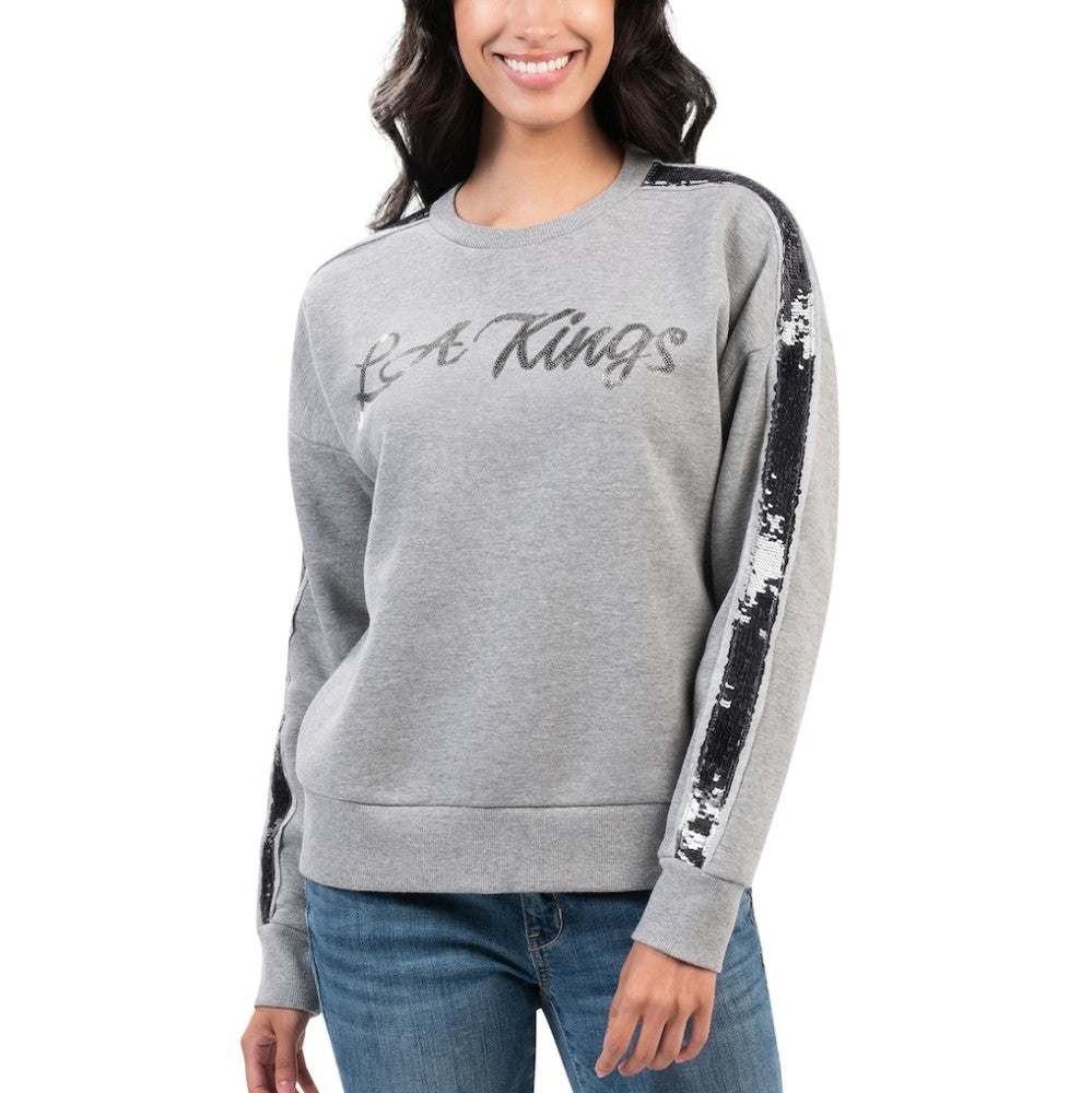 Los Angeles Kings - G-III 4Her by Carl Banks Women's Penalty Box Pullover Sweatshirt Gray