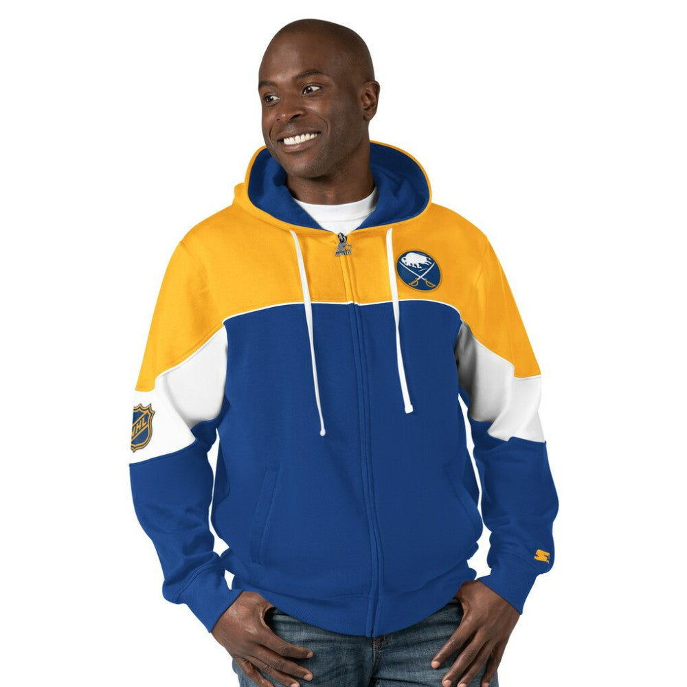 Buffalo Sabres - Starter Power Forward Full-Zip Hoodie Royal/Gold
