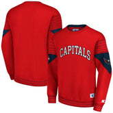 Washington Capitals Starter Faceoff Pullover Sweatshirt Red