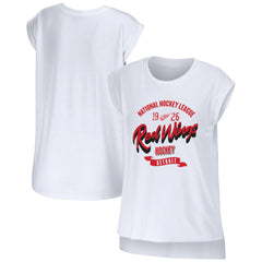 Detroit Red Wings - WEAR by Erin Andrews Women's Domestic Tank Top White