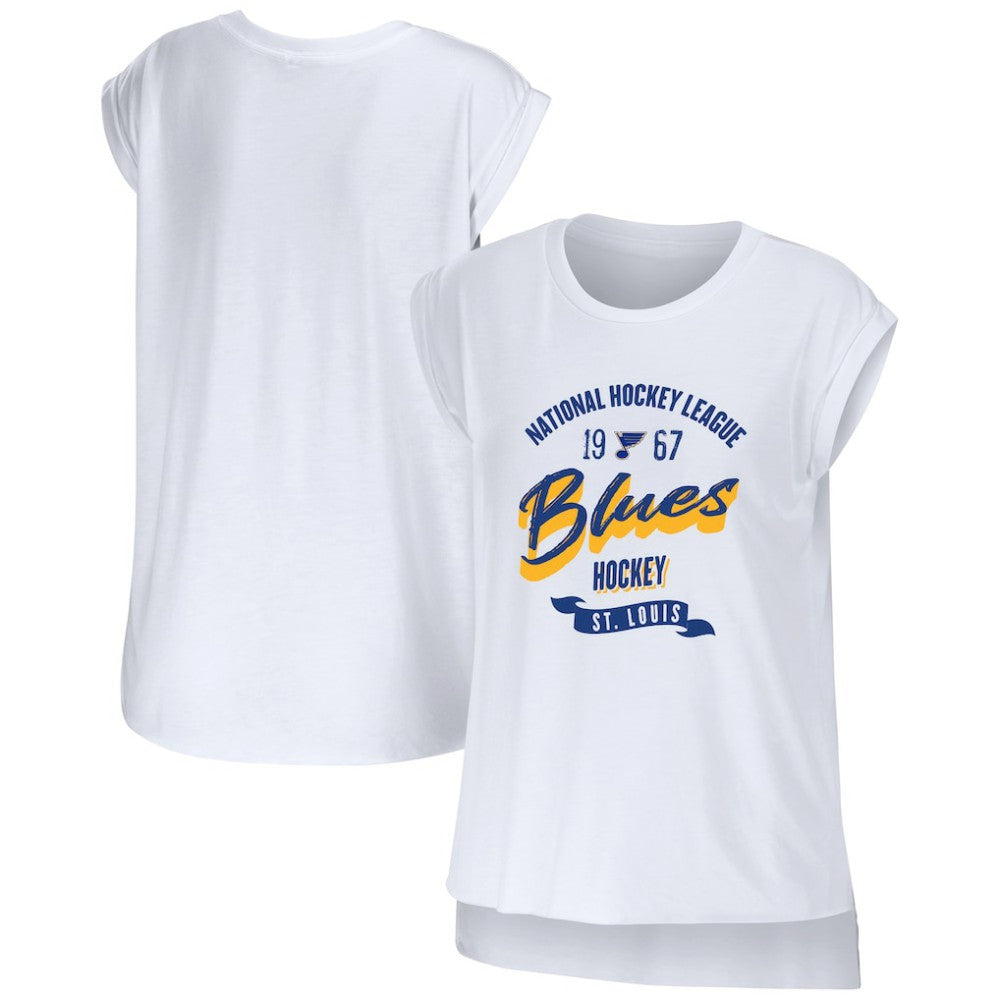 St. Louis Blues - WEAR by Erin Andrews Women's Domestic Tank Top White