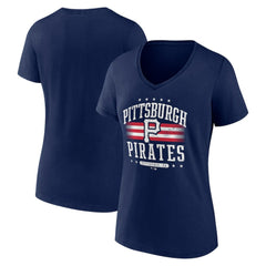 Pittsburgh Pirates Women's Americana Team V-Neck T-Shirt discount