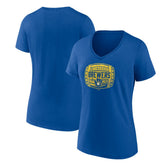 Milwaukee Brewers Women's Hometown Collection Barrel V-Neck T-Shirt On Sale