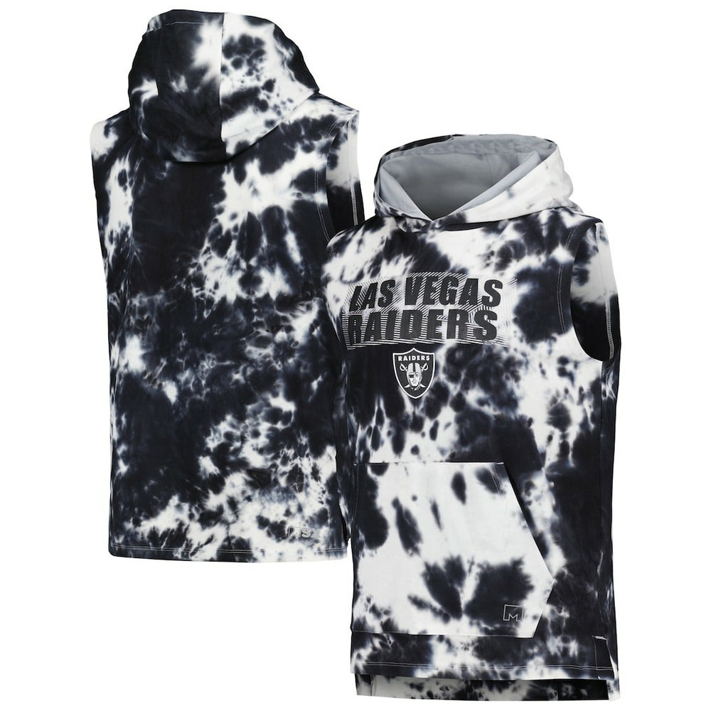 Las Vegas Raiders MSX by Michael Strahan Resistance Sleeveless Pullover Hoodie Black - NFL