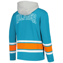 Miami Dolphins Tommy Hilfiger Ivan Fashion Pullover Hoodie Aqua - NFL