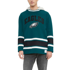 Philadelphia Eagles Tommy Hilfiger Ivan Fashion Pullover Hoodie Midnight Green - NFL