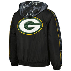Green Bay Packers Starter Thursday Night Gridiron Full-Zip Hoodie Black - NFL