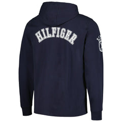 Chicago Bears Tommy Hilfiger Morgan Long Sleeve Hoodie T-Shirt Navy - NFL