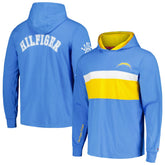 Los Angeles Chargers Tommy Hilfiger Morgan Long Sleeve Hoodie T-Shirt Powder Blue - NFL