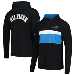 Carolina Panthers Tommy Hilfiger Morgan Long Sleeve Hoodie T-Shirt Black - NFL