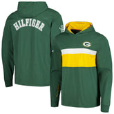 Green Bay Packers Tommy Hilfiger Morgan Long Sleeve Hoodie T-Shirt Green - NFL