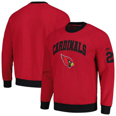 Arizona Cardinals Tommy Hilfiger Reese Raglan Tri-Blend Pullover Sweatshirt Cardinal - NFL