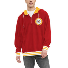 Kansas City Chiefs Tommy Hilfiger Aaron Quarter-Zip Hoodie Red - NFL