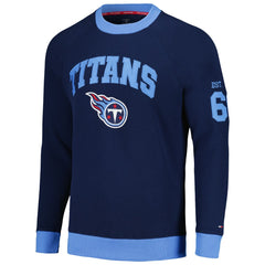 Tennessee Titans Tommy Hilfiger Reese Raglan Tri-Blend Pullover Sweatshirt Navy - NFL