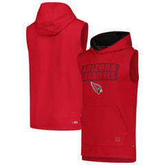 Arizona Cardinals MSX by Michael Strahan Marathon Sleeveless Pullover Hoodie Cardinal - NFL