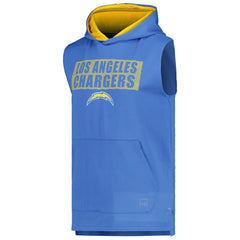 Los Angeles Chargers MSX by Michael Strahan Marathon Sleeveless Pullover Hoodie Powder Blue - NFL