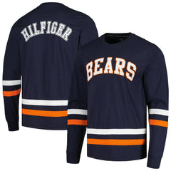 Chicago Bears Tommy Hilfiger Nolan Long Sleeve T-Shirt Navy/Orange - NFL