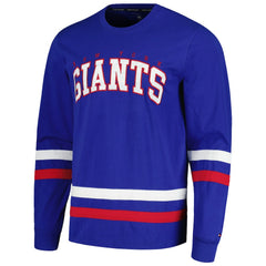 New York Giants Tommy Hilfiger Nolan Long Sleeve T-Shirt Royal/Red - NFL