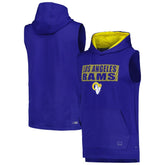 Los Angeles Rams MSX by Michael Strahan Marathon Sleeveless Pullover Hoodie Royal - NFL
