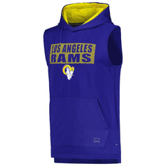 Los Angeles Rams MSX by Michael Strahan Marathon Sleeveless Pullover Hoodie Royal - NFL