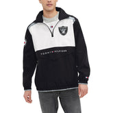 Las Vegas Raiders Tommy Hilfiger Carter Half-Zip Hooded Top Black/White - NFL