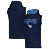 Tennessee Titans MSX by Michael Strahan Marathon Sleeveless Pullover Hoodie Navy - NFL