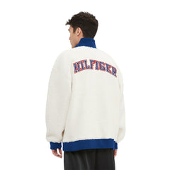 New York Giants Tommy Hilfiger Jordan Sherpa Quarter-Zip Sweatshirt Cream - NFL