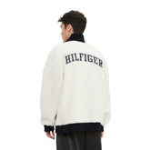 Las Vegas Raiders Tommy Hilfiger Jordan Sherpa Quarter-Zip Sweatshirt Cream - NFL