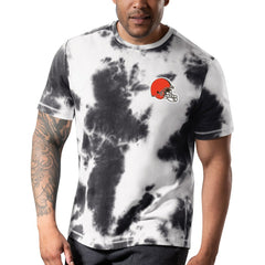 Cleveland Browns MSX by Michael Strahan Freestyle Tie-Dye T-Shirt Black - NFL