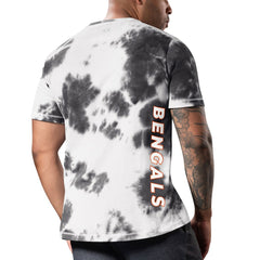Cincinnati Bengals MSX by Michael Strahan Freestyle Tie-Dye T-Shirt Black - NFL