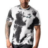 Philadelphia Eagles MSX by Michael Strahan Freestyle Tie-Dye T-Shirt Black - NFL