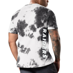 Las Vegas Raiders MSX by Michael Strahan Freestyle Tie-Dye T-Shirt Black - NFL