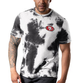 San Francisco 49ers MSX by Michael Strahan Freestyle Tie-Dye T-Shirt Black - NFL