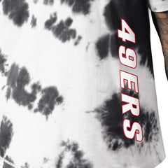San Francisco 49ers MSX by Michael Strahan Freestyle Tie-Dye T-Shirt Black - NFL