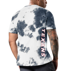 Houston Texans MSX by Michael Strahan Freestyle Tie-Dye T-Shirt Navy - NFL