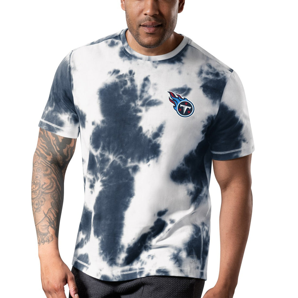 Tennessee Titans MSX by Michael Strahan Freestyle Tie-Dye T-Shirt Navy - NFL