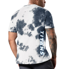 Tennessee Titans MSX by Michael Strahan Freestyle Tie-Dye T-Shirt Navy - NFL