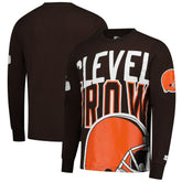 Cleveland Browns Starter Clutch Hit Long Sleeve T-Shirt Brown - NFL