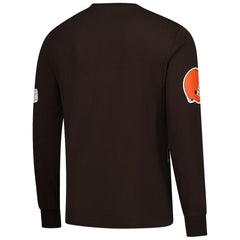 Cleveland Browns Starter Clutch Hit Long Sleeve T-Shirt Brown - NFL