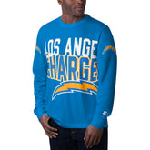 Los Angeles Chargers Starter Clutch Hit Long Sleeve T-Shirt Powder Blue - NFL