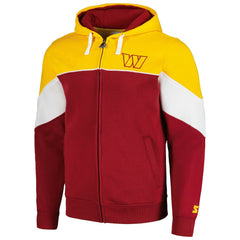 Washington Commanders Starter Running Back Full-Zip Hoodie Burgundy/Gold - NFL