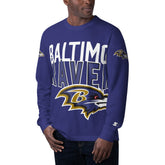 Baltimore Ravens Starter Clutch Hit Long Sleeve T-Shirt Purple - NFL