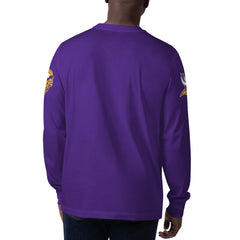 Minnesota Vikings Starter Clutch Hit Long Sleeve T-Shirt Purple - NFL